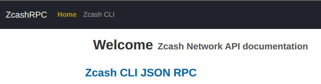 Zcash CLI JSON RPC