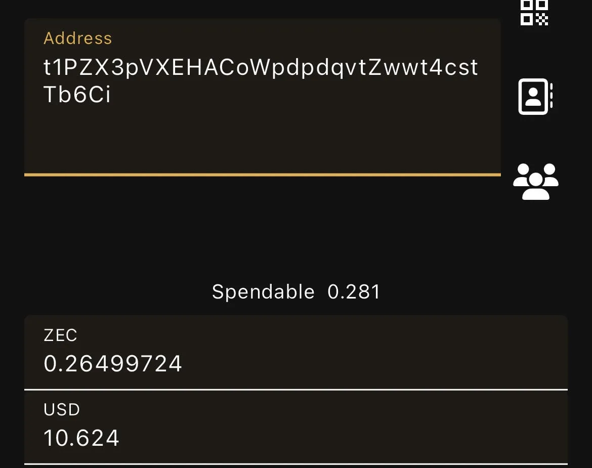 Step 5 - Sending ZEC
