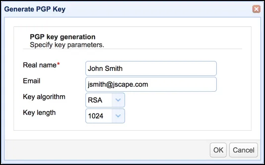 Generate Keys