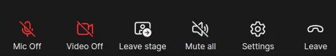 Bottom toolbar