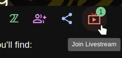 Joining a livestream