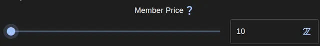 Member price setting
